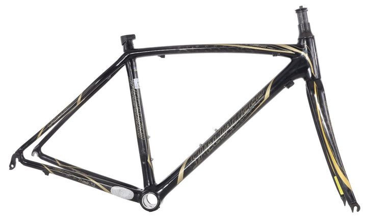 Specialized Tarmac Pro Carbon Road Bike Frameset 52cm Raw Gold 700c QR Rim 2008