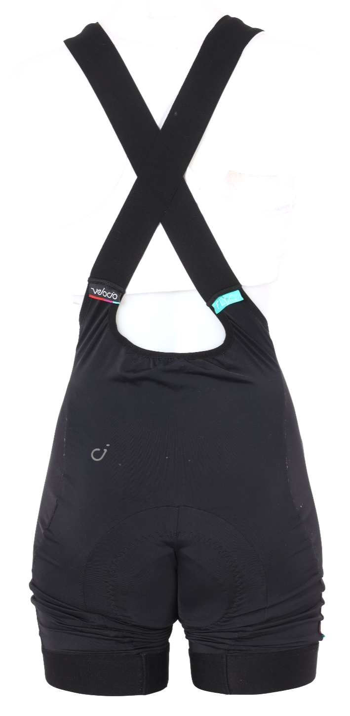 Velocio Signature Cycling Bib Short Women SMALL Black Road Bike Gravel Cycling