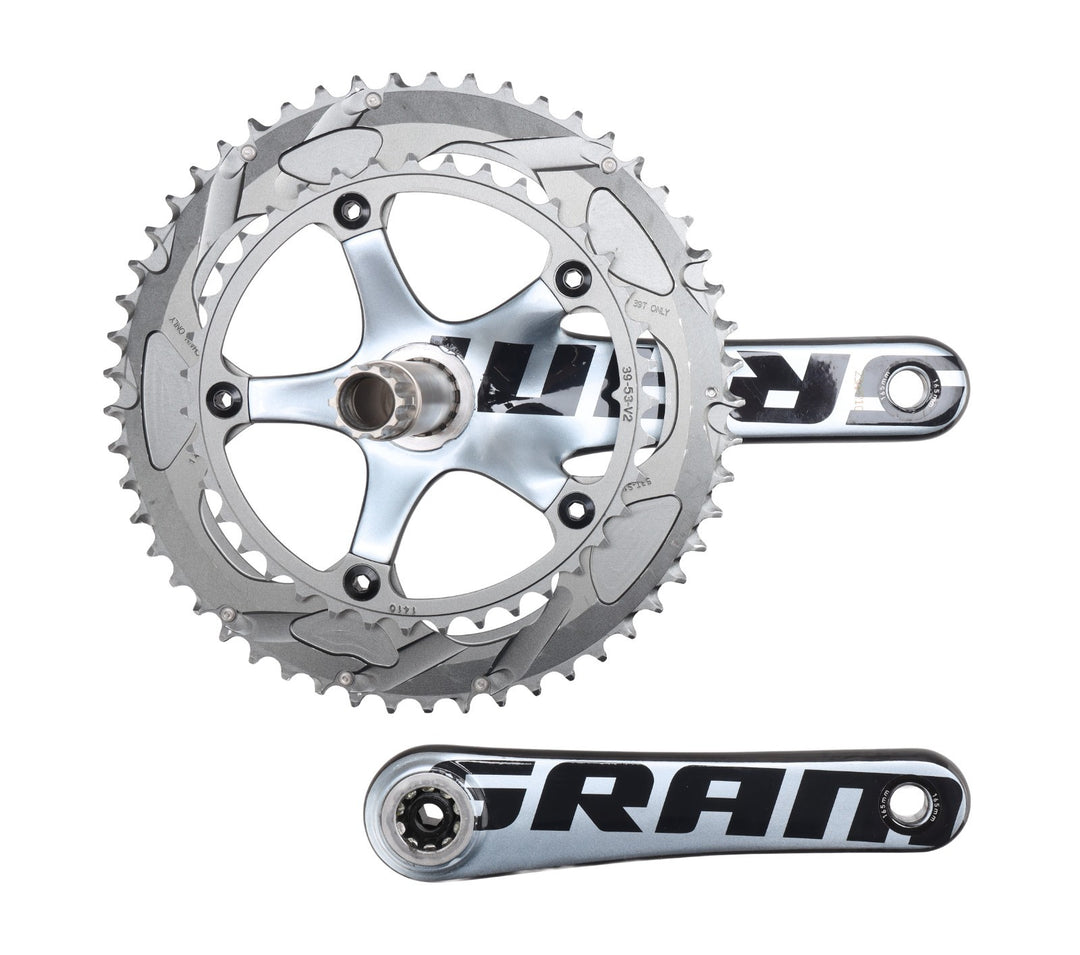 SRAM Red GXP 2 x 10 Speed Carbon Road Bike Crankset 165mm 53/39T PowerGlide