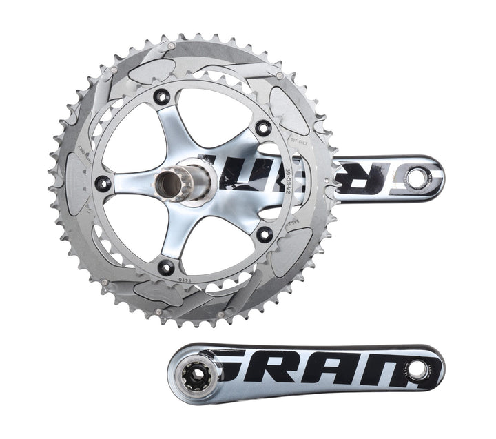 SRAM Red GXP 2 x 10 Speed Carbon Road Bike Crankset 165mm 53/39T PowerGlide