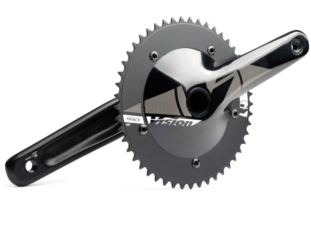 Vision NS Track Alloy V16 Crankset 170mm 49T BB386EVO Bike Race Road Time Trial