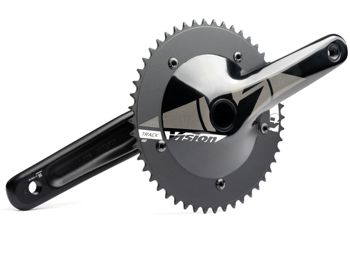 Vision NS Track Alloy V16 Crankset 170mm 49T BB386EVO Bike Race Road Time Trial