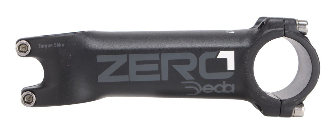 Deda Zero1 Alloy Road Bike Stem 31.7 x 110mm 8/82° Black 1-1/8"