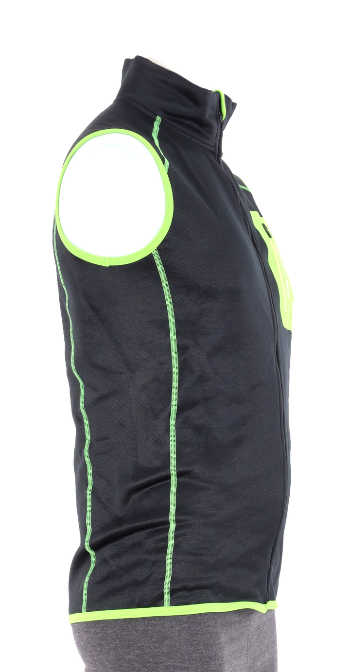 Ortovox Merino Wool Fleece Vest Men MEDIUM Black Winter Ski Tour Mountaineering