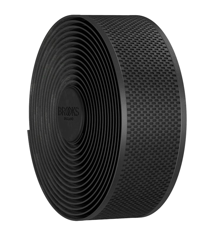 Brooks England Rubber Bar Tape 3mm BLACK Road Bike Gravel Weatherproof Padded