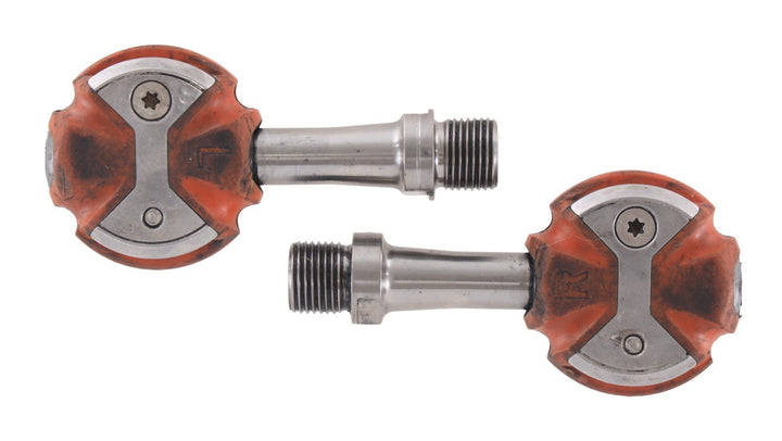 Speedplay Zero Clipless Road Bike Pedals Orange 50 & 53mm Titanium 4 Bolt Race