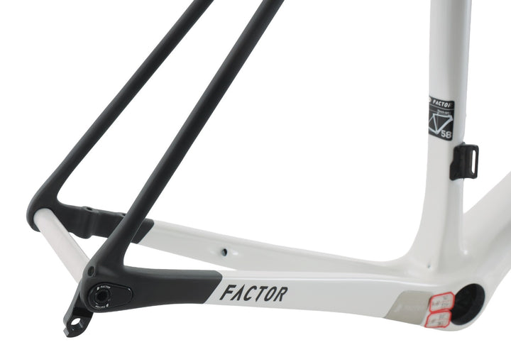 Factor O2 Disc Carbon Road Bike Frameset 58cm Pearl White Race Cycling CX 2020