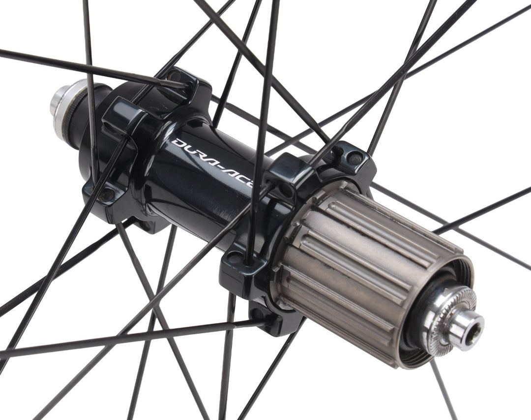 Shimano Dura-Ace WH-R9000 C24 11 Spd Carbon Clincher Road Bike Wheelset 700c Rim