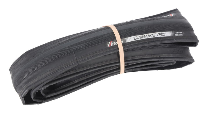 Vittoria Diamante Pro Clincher Road Bike Tire 700 x 23c BLACK Triathlon Race