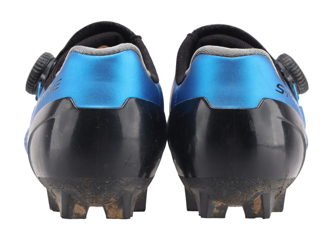 Shimano S-Phyre Carbon Mountain Bike Shoes EU 41 US 7.5 Mens 2-Bolt BOA BLUE