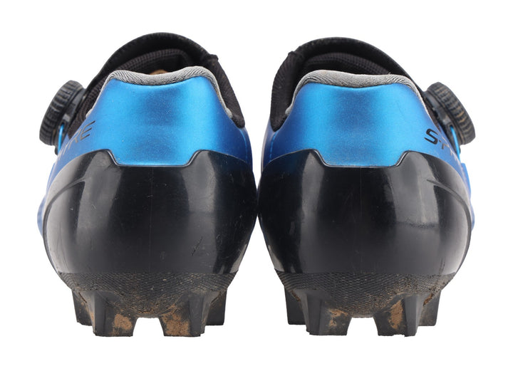 Shimano S-Phyre Carbon Mountain Bike Shoes EU 41 US 7.5 Mens 2-Bolt BOA BLUE