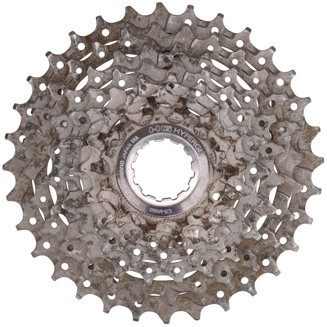 Shimano XTR CS-M960 9 Speed Mountain Bike Cassette 11-32T Titanium MTB XC