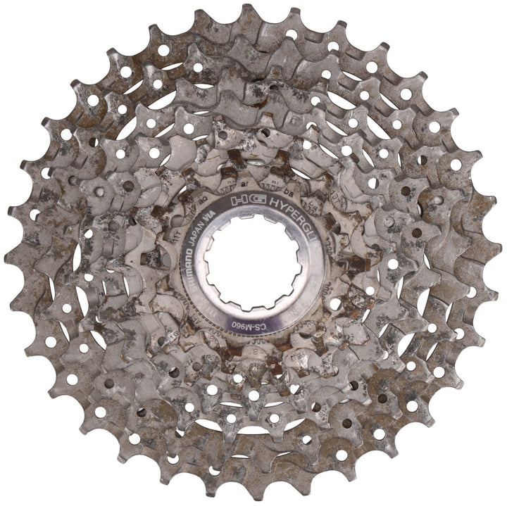 Shimano XTR CS-M960 9 Speed Mountain Bike Cassette 11-32T Titanium MTB XC