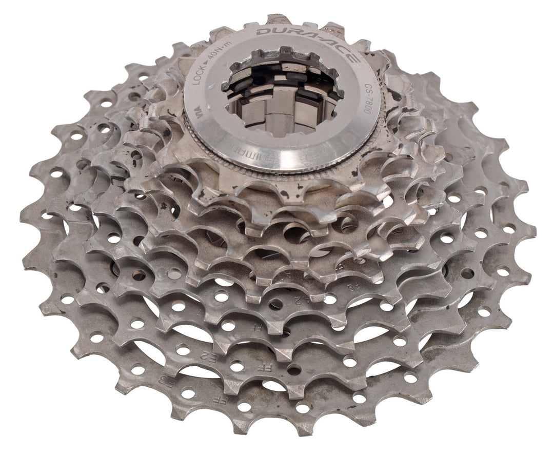 Shimano Dura-Ace CS-7800 10 Speed Road Bike Cassette 12-27T Titanium Vintage