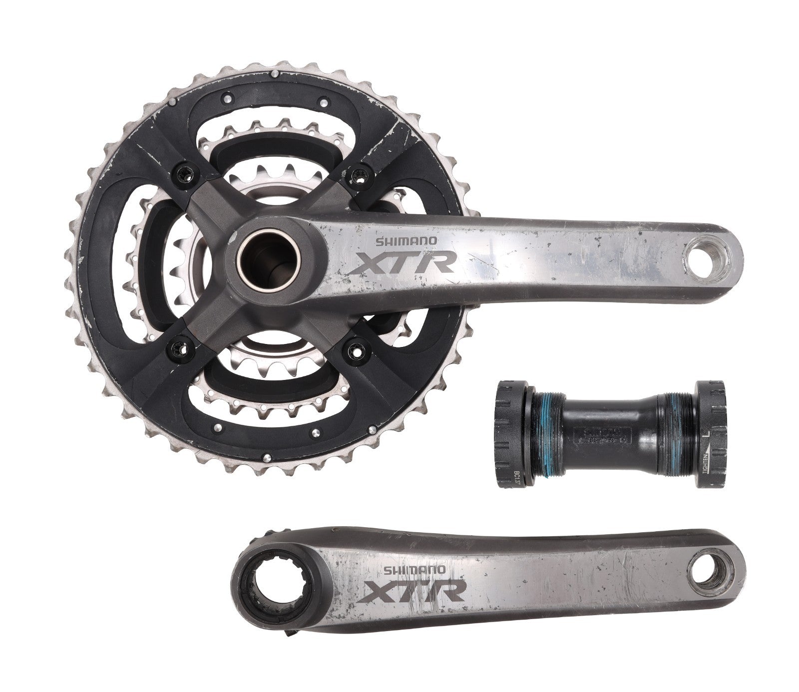 Shimano XTR 3x 9s FC-M970 Mtn Bike Crankset 44/32/22T Mega 9 175mm