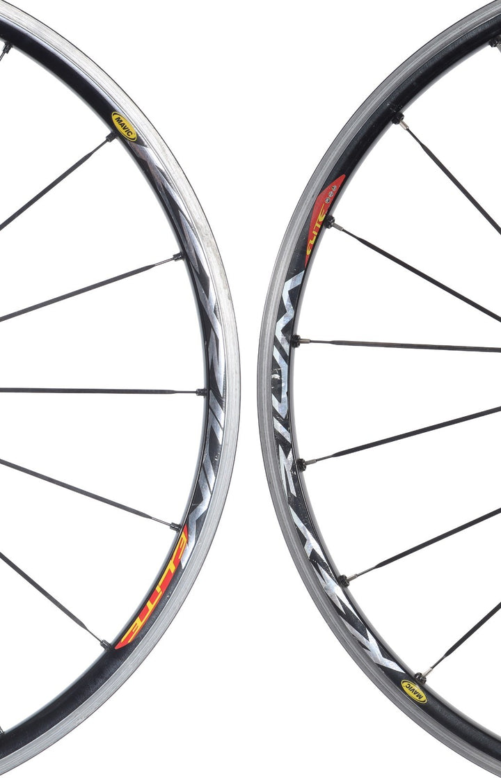 Mavic Ksyrium Elite Alloy Road Bike Clincher Wheelset 11 Spd Shimano 700c Rim QR