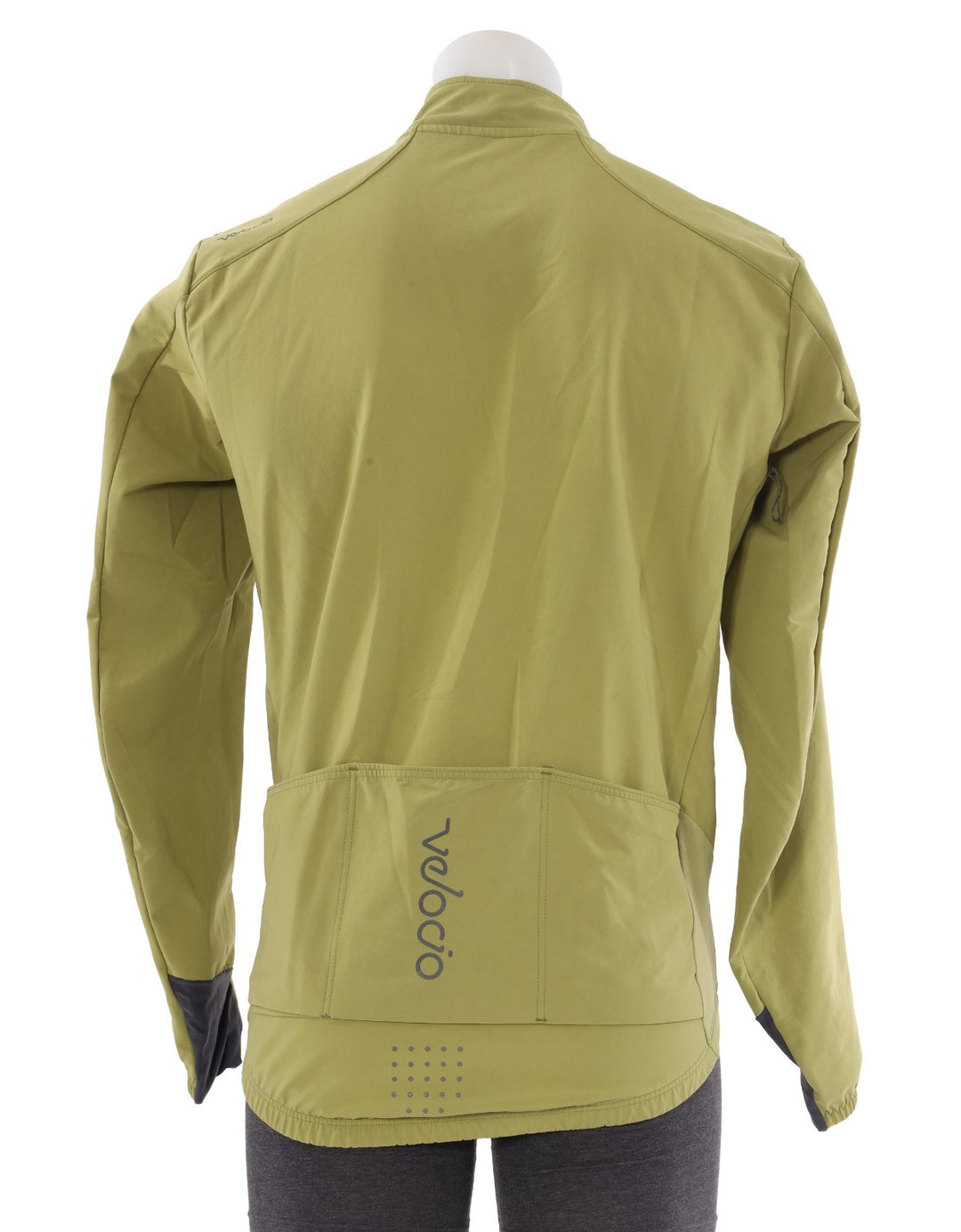 Velocio Signature Softshell Cycling Jacket Men LARGE Green Road Bike Gravel MTB