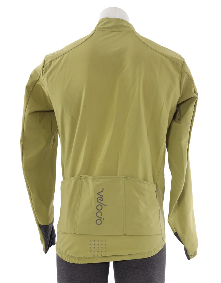Velocio Signature Softshell Cycling Jacket Men LARGE Green Road Bike Gravel MTB