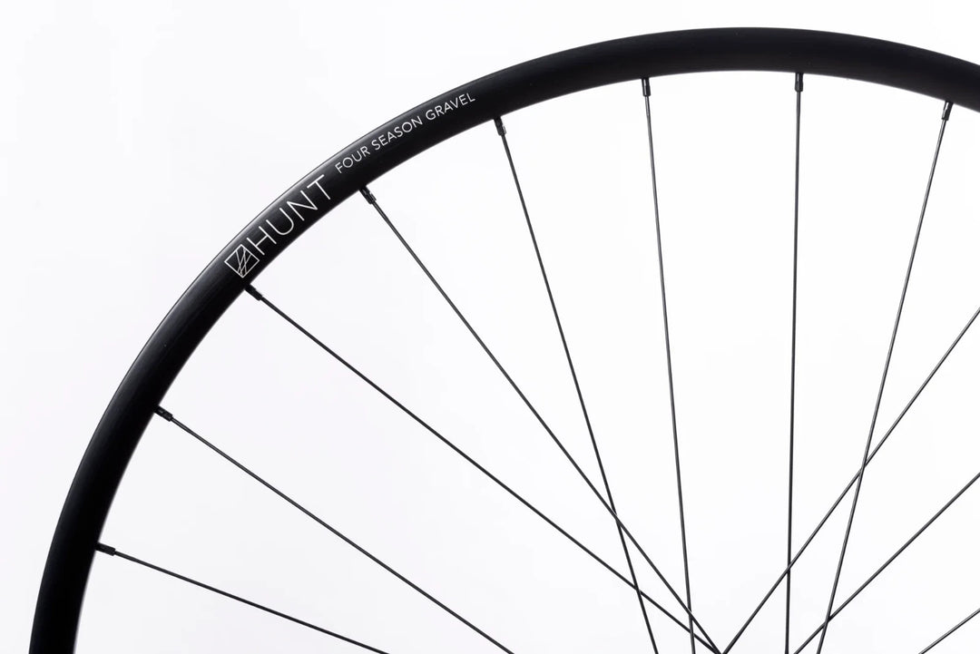 HUNT 4 Season Gravel Alloy Tubeless 12x 100mm CL Disc FRONT Wheel 700c Bike CX