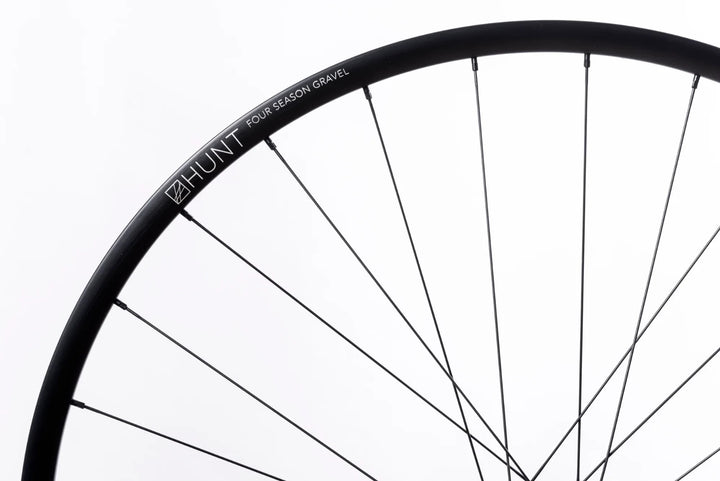 HUNT 4 Season Gravel Alloy Tubeless 12x 100mm CL Disc FRONT Wheel 700c Bike CX