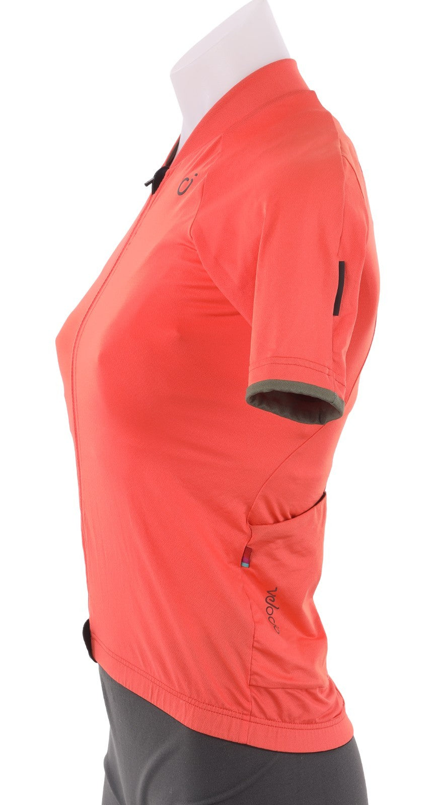 Velocio Signature Short Sleeve Cycling Jersey Women XS CORAL BLACK SM Base Layer