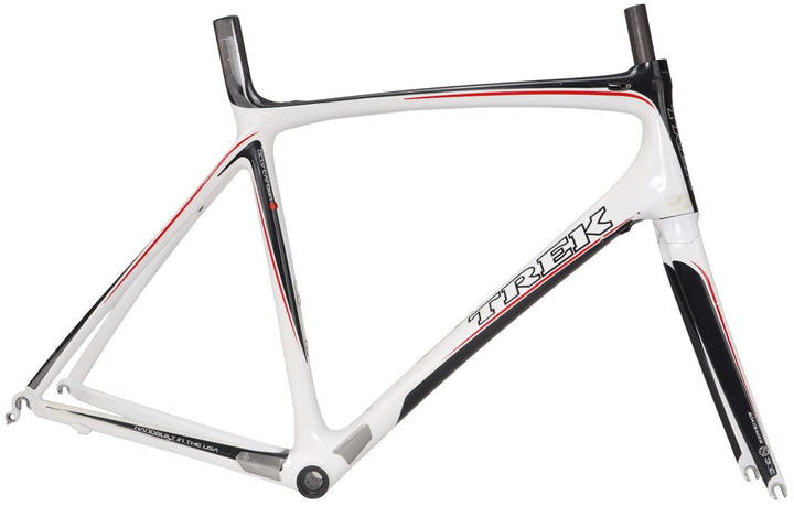 Trek Madone 6.9 OCLV Red Carbon Road Bike Frameset XL 60cm WHITE Rim QR USA 2008