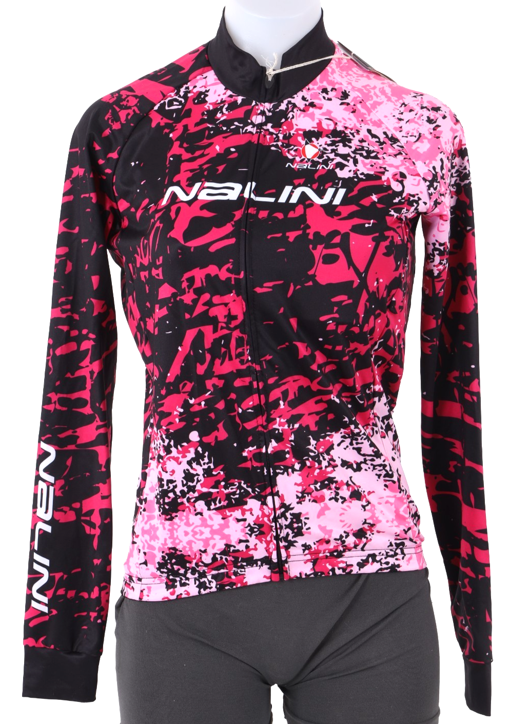 Nalini Agliana Women Full Zip Long Sleeve Cycling Jersey MEDIUM PINK Road Bike