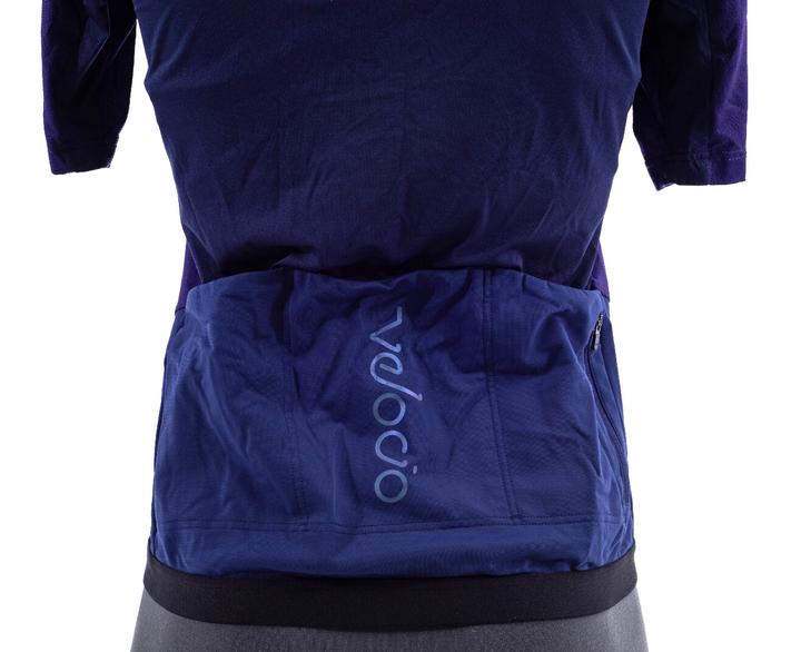 Velocio Women Concept Short Sleeve Jersey MEDIUM Blue Road Gravel Bike CX MTB