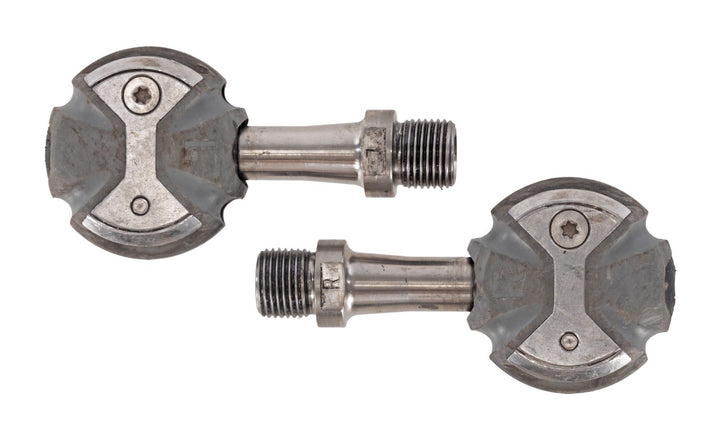 Speedplay Zero Clipless Road Bike Pedals Gray 50mm Titanium 4 Bolt Tri Race TT