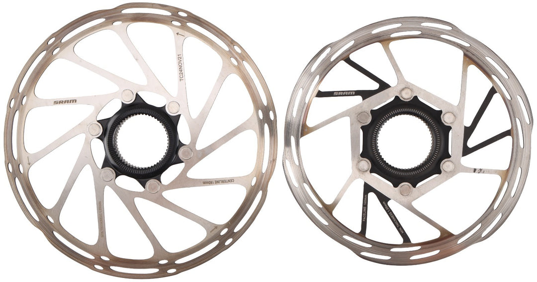 SRAM Centerine / Paceline Bike Disc Brake Rotors 180/160mm PAIR CL Gravel Road