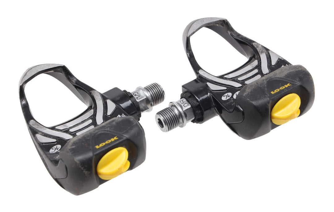 Look PP 396 Free-Arc Clipless Road Bike Pedals 3-Bolt Delta BLACK Alloy