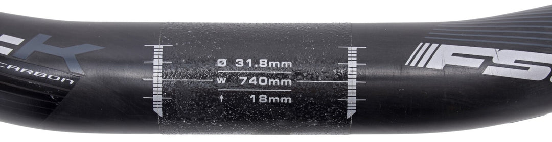 FSA SL-K Low Rise Carbon Mountain Bike Handlebar 31.8 x 620mm 18mm MTB XC Race