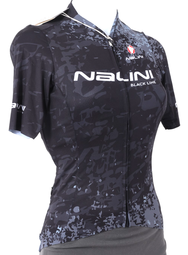 Nalini DONNAS BCO Stampa Women Short Sleeve Cycling Jersey MEDIUM BLCK/GRY Road