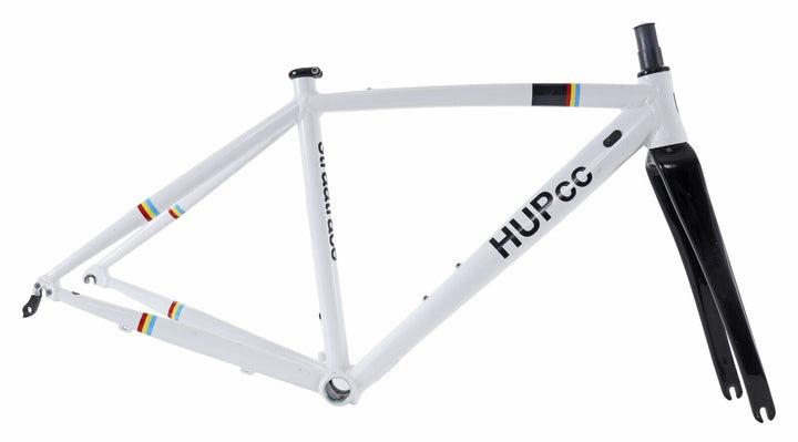 HUPcc straatrace Aluminum Road Frameset 44cm Rim Brake 700c Youth QR Carbon Fork