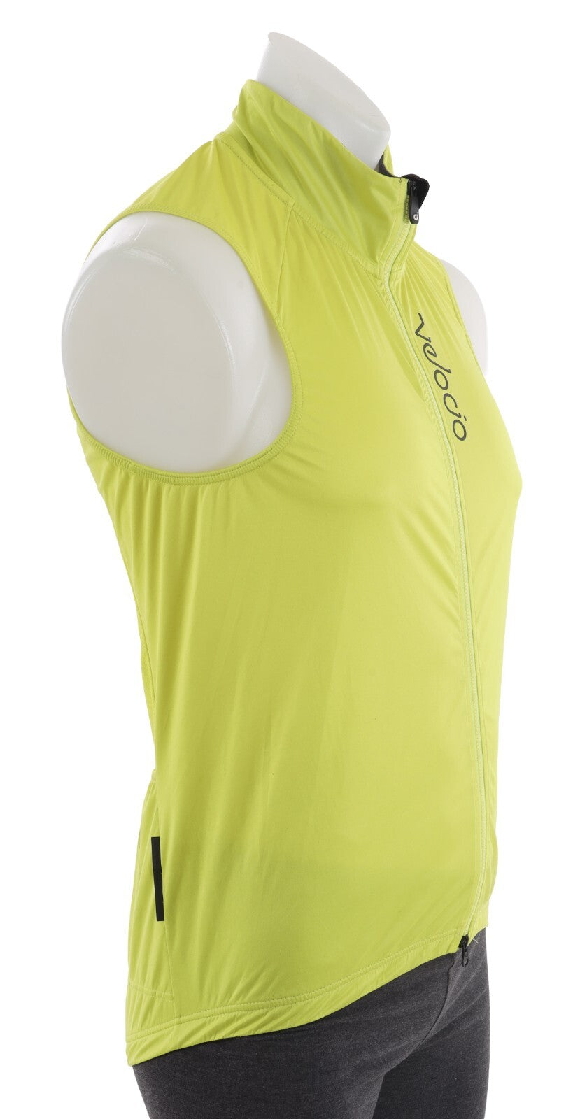 Velocio Wind Vest Men LARGE Yellow Cycling Road Bike Gravel Race Mountain Race