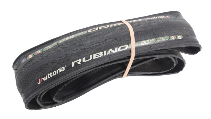 Vittoria Rubino Road Bike Clincher Tire 700 x 25c BLACK G+