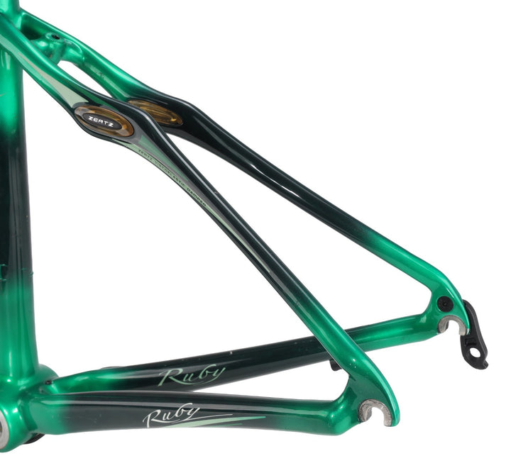 Specialized Ruby Expert Women Carbon Road Bike Frameset 44cm GREEN 700c QR 2009