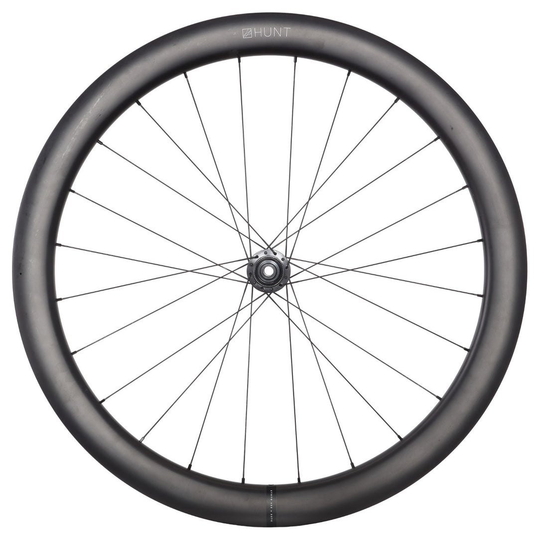 HUNT 50 Carbon Disc Tubeless Road Bike FRONT Wheel 12x 100mm 700c Gravel Cross