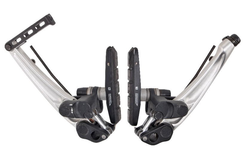 Shimano Deore XT BR-M750 Mountain Bike V-Brake Set SILVER Linear Pull Vintage