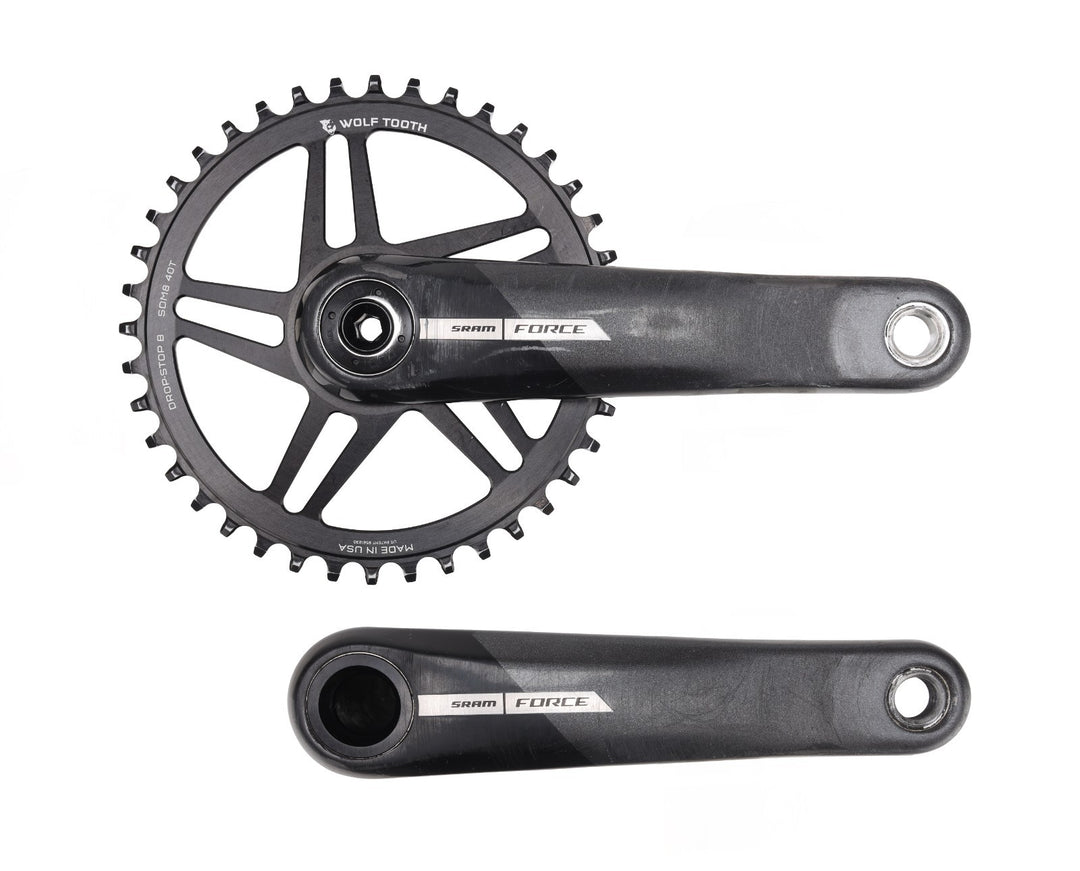 SRAM Force DUB AXS D2 12s Carbon Gravel Bike Crankset 172.5mm w/Wolf Tooth 40T