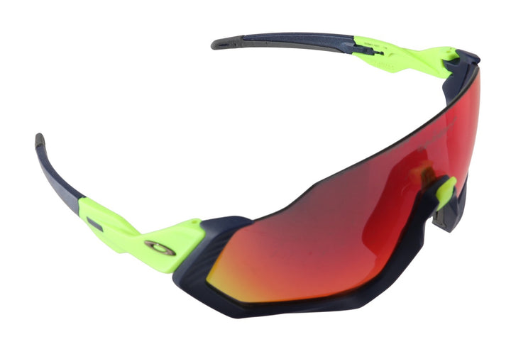 Oakley Flight Jacket Cycling Sunglasses Matte Navy/Retina Burn Prizm OO9401-0537