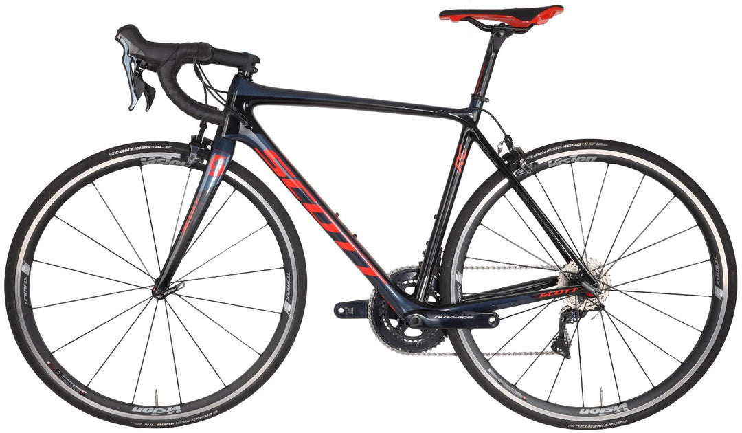 Scott Addict RC 10 Carbon Road Bike Shimano Dura-Ace 2x 11s MED 700c Rim QR 2018