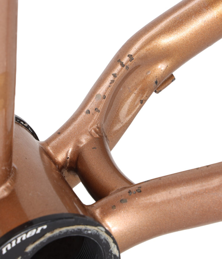 Niner SIR 9 V1 Steel Mtn Bike Frame MED Single Speed 29" Solid Gold Reynolds 853