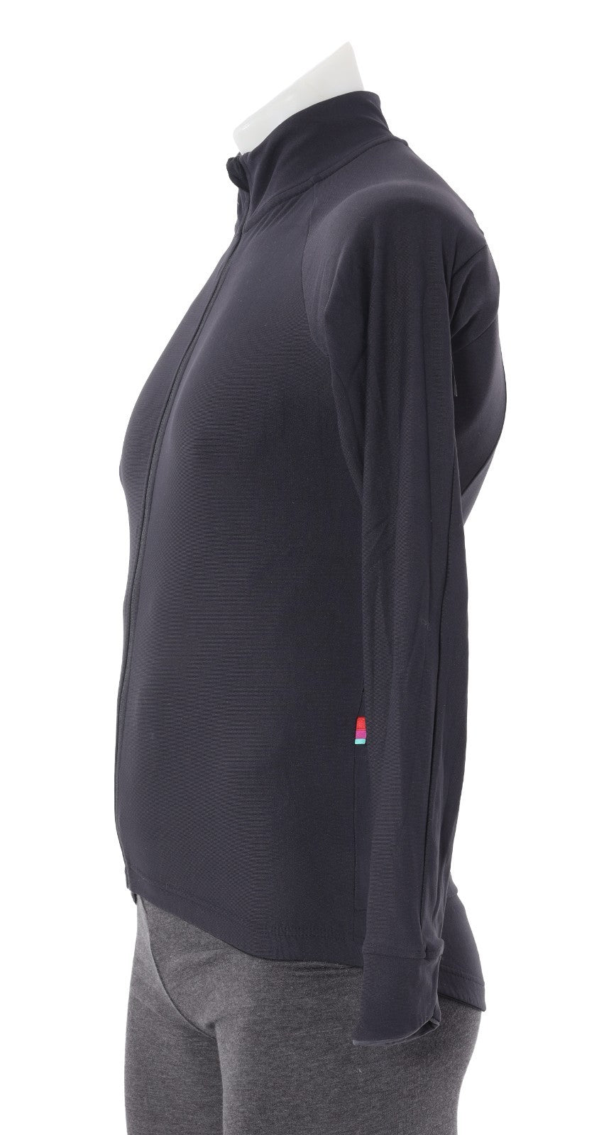 Velocio ONE Long Sleeve Men Zip Cycling Jersey Gray MEDIUM Road Bike Cycling