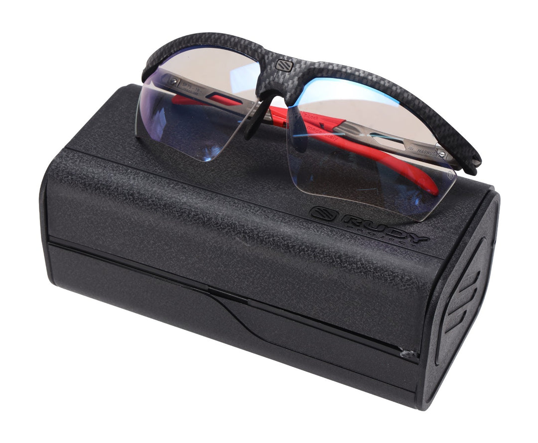 Rudy Project Magnus Sunglasses Carbonium Impactx Photochromic 2 Laser Red Bike