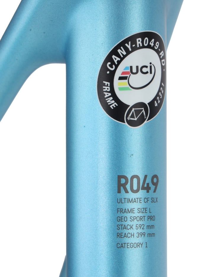 Canyon Ultimate CF SLX Carbon Disc Road Framset LG BLUE 700c 2018 ***FOR PARTS