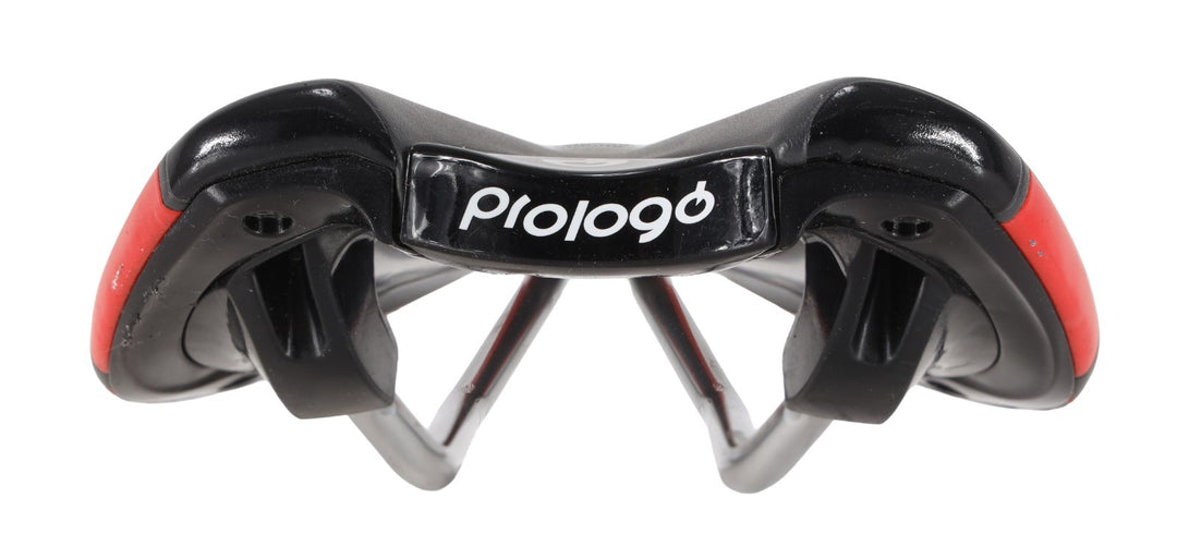 Prologo Nago Evo Road Bike Saddle 133mm 7 x 7mm Pro T2.0 Hollow Rail GREY RED