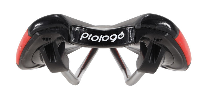 Prologo Nago Evo Road Bike Saddle 133mm 7 x 7mm Pro T2.0 Hollow Rail GREY RED