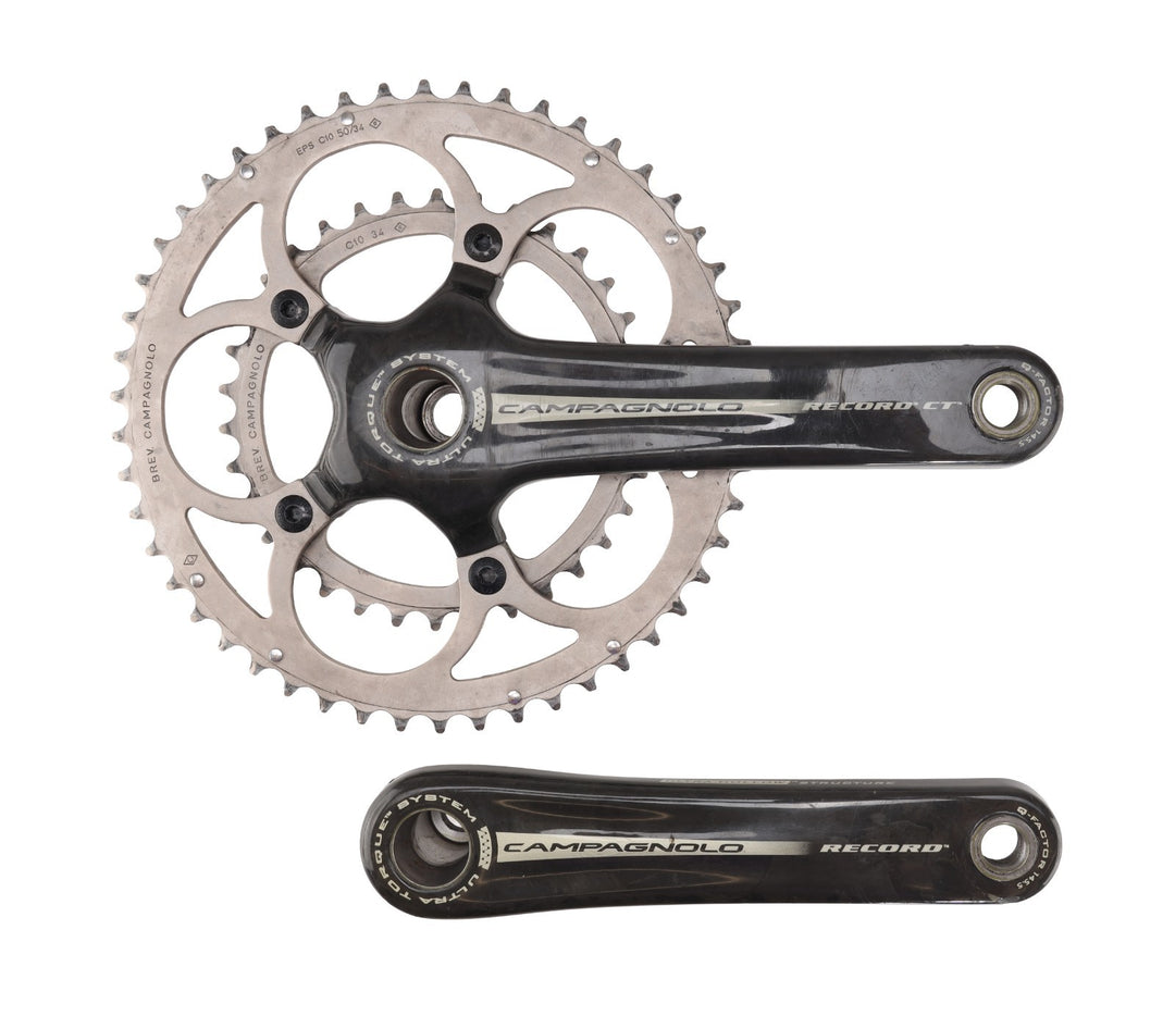 Campagnolo Record CT 2 x 10 Speed Carbon Road Bike Crankset 175mm 50/34T w/BB