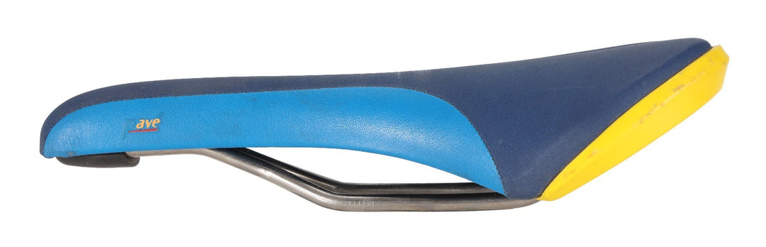 Fizik Pave by Giro Road Bike Saddle 130mm BLUE/YELLOW 7 x 7mm Titanio Rail 262g